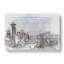 Seattle Skyline in Abstract - Wrapped Canvas Drawing - Wrapped Canvas-55338332