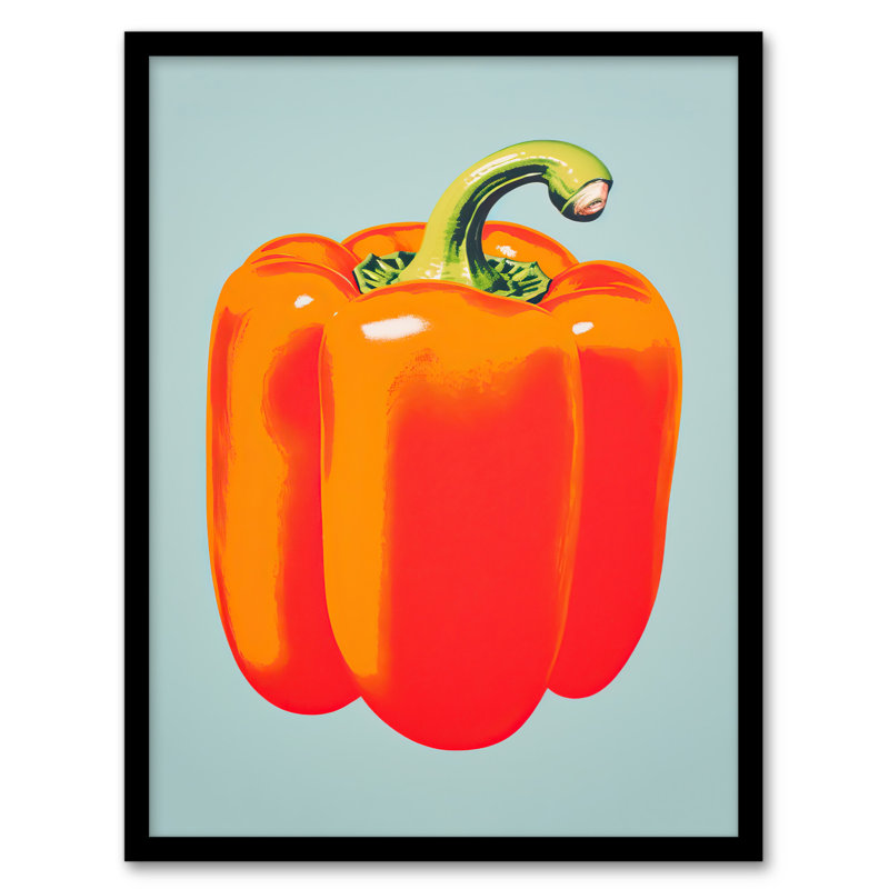 Minimalist Bell Pepper Kitchen - Single Picture Frame Print