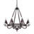 Noble 8 - Light Dimmable Wagon Wheel Chandelier