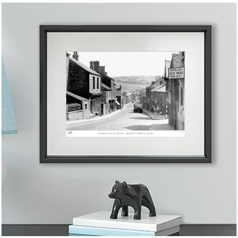 Chapel En Le Frith, Market Street C1940 - Single Picture Frame Print, 28cm H x 36cm W x 2.3cm D