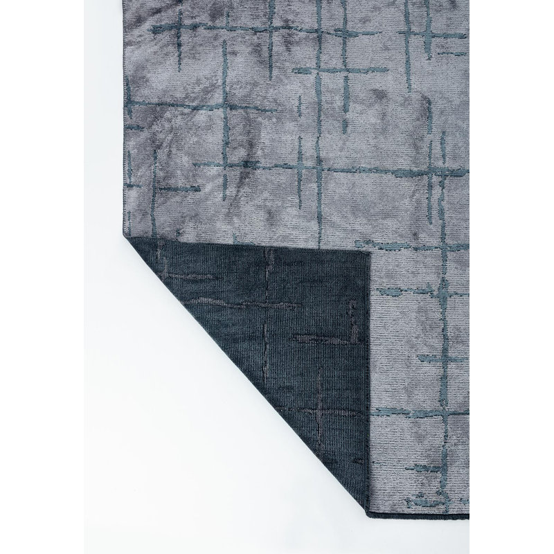 Biancca Abstract Hand Loom Indoor / Outdoor Area Rug, Rectangle 5'3" x 7'7"