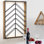 Support à vin mural en bois et métal 17 Stories - 36,25 po x 24,25 po x 3,75 po