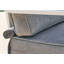 Chaise de coin d'extérieur en aluminium blanc - gauche; Gris brouillard du Pacifique