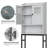 Ancilin Over-the-Toilet Storage Cabinet, Bathroom Shelf Over Toilet, Bathroom Storage Cabinet Organizer with Doors-1382293060