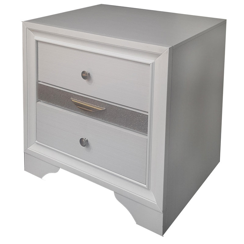 Élégante table de chevet blanche - Taille compacte pour un espace élégant avec option de rangement pratique, l 26 po x H 26 po
