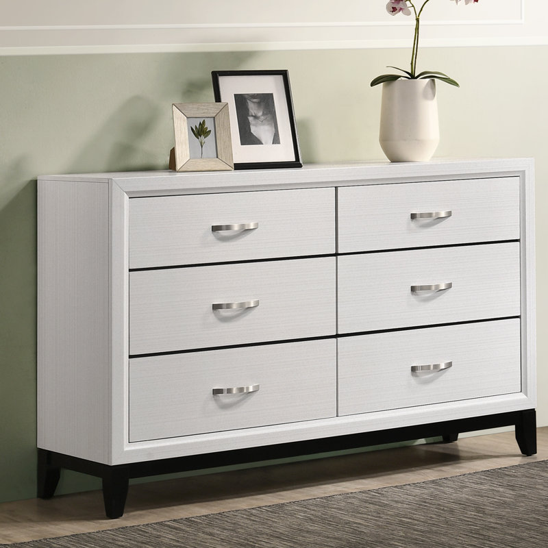 Commode double 6 tiroirs Burrigan