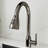Single Handle Pull Down Kitchen Faucet-125186826