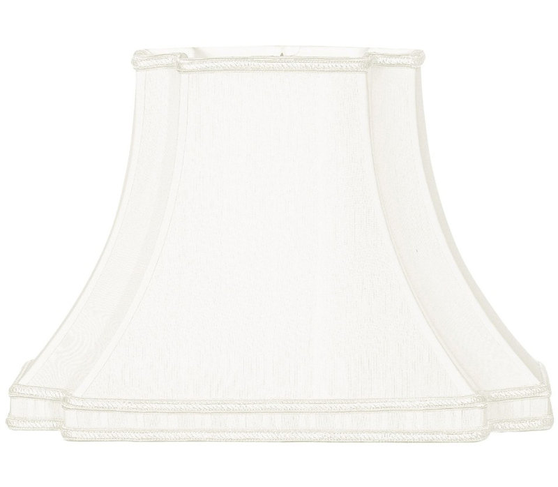 Timeless Silk Bell Lamp Shade, White, 11" H x 16" W x 16" D
