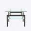 Table basse en verre transparent
