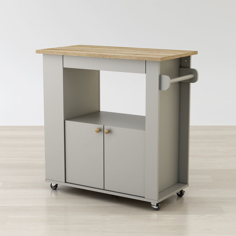 Vontrice Wood Kitchen Cart