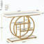 Console unique à 4 niveaux avec structure circulaire en métal