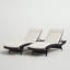 Ensemble de chaises longues inclinables 79,5 "avec coussins Blaise-877631589