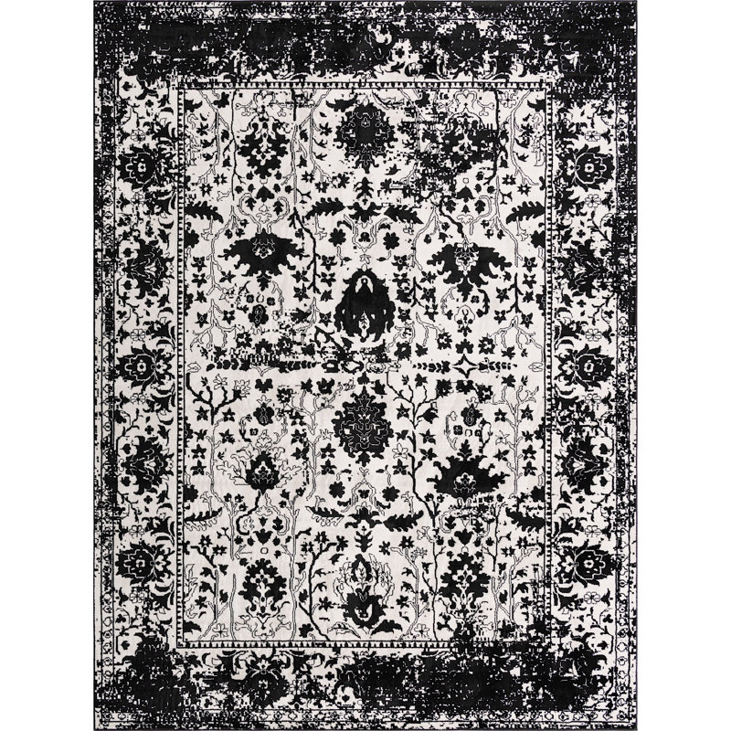 Geddis Ikat Indoor Rug, Rectangle 9' x 12'
