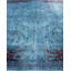 Tapis bleu clair en laine noué à la main Haydon 9 pi 1 po x 12 pi 5 po