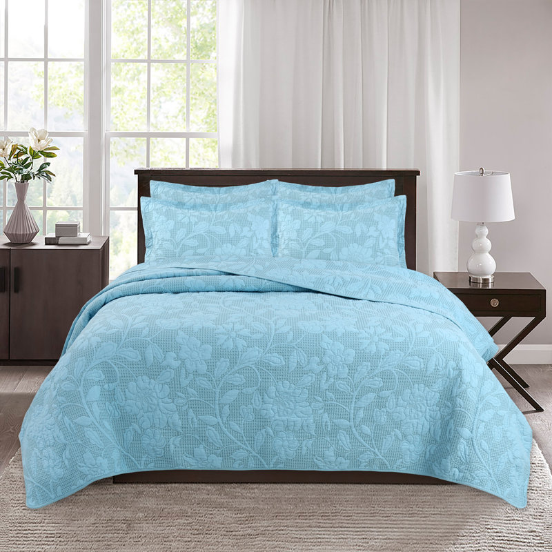 Modern & Contemporary Quilt, Blue, Queen