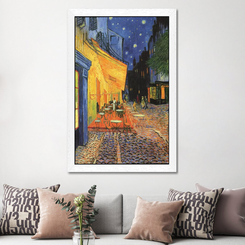 Vincent Van Gogh - Painting on Canvas, 152.5cm H x 101.5cm W x 3.81cm D, White Floater Framed