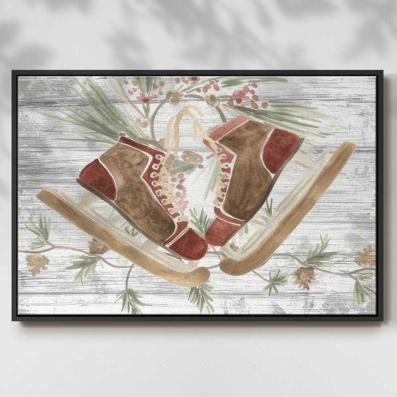 Pinecone Lodge Collection A, reproduction d'art sur toile, H 17 po x l 25 po x P 1,5 po, Noir, Noir