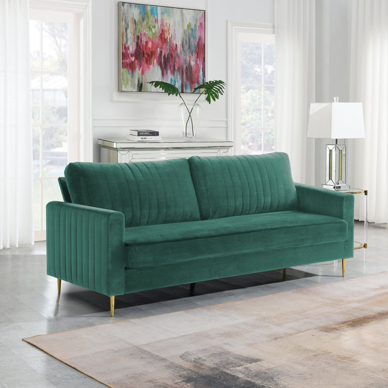 Malverne 3 Seater Velvet Sofa, Teal