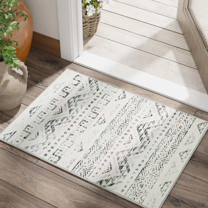 Tapis gris anthracite Bohemian, Rectangulaire 2 pi x 3 pi