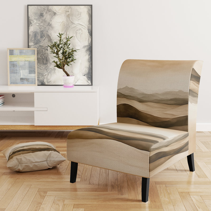 Fauteuil de chambre désert rembourré Desert, Pantoufle sans accoudoirs
