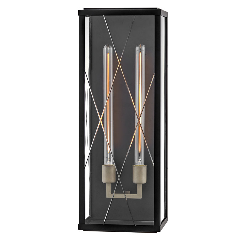 Monte Wall Mount Aluminum Outdoor Lantern - Adjustable Height