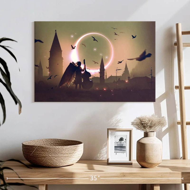 Leisha Dark Angels, 16" H x 24" W