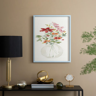 Reproduction encadrée Provence Bouquet II - bois massif