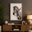 Young Zebra In Profile Boho - Print-136705590-136705587