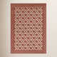 Anders Traditional Floral Wool and Nylon Rust Area Rug
