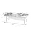 Banc rembourré en cuir de vache-100033799