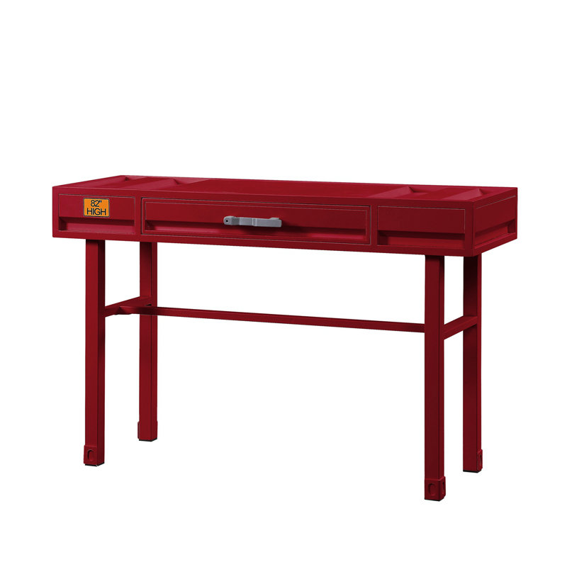 Writing Desk, 30" H x 47" W x 17" D, Red