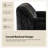 Heurich 71" Modern Curved Faux Fur Loveseat with Solid Wood Legs-590068554