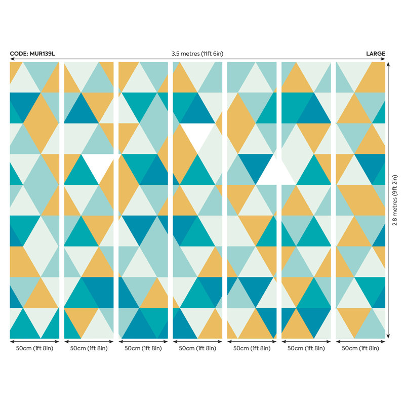 Stonerstown Matte Wall Mural, 280 cm L x 350 cm W