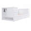 Lit de jour simple avec accoudoirs de rangement, lit gigogne-117190708