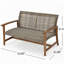 Causeuse Hampton Wood + Wicker