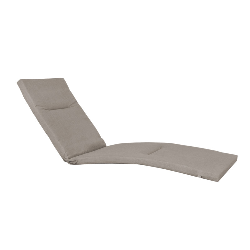 Sunbrella® Premium Outdoor Chaise Lounge Cushion, Cast Shale Sunbrella® Plainweave