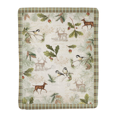 Woodland Forest Standard Throw Blanket