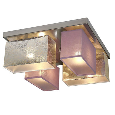 Partlow Fabric Semi Flush Mount