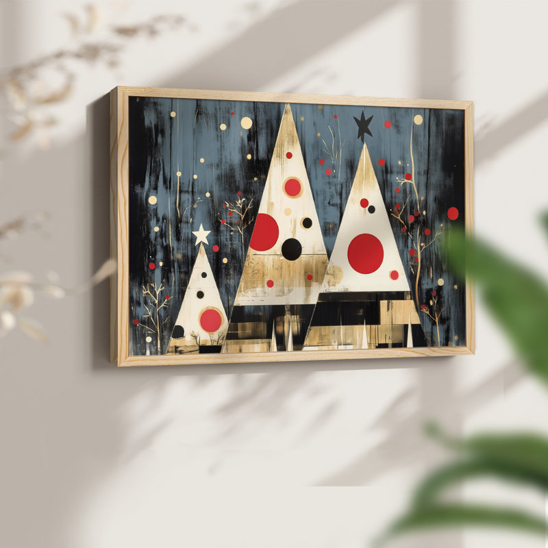Chirstmas Art-DCCLXXII -Framed Print - Restickable, H 11 po x l 14 po, Naturel