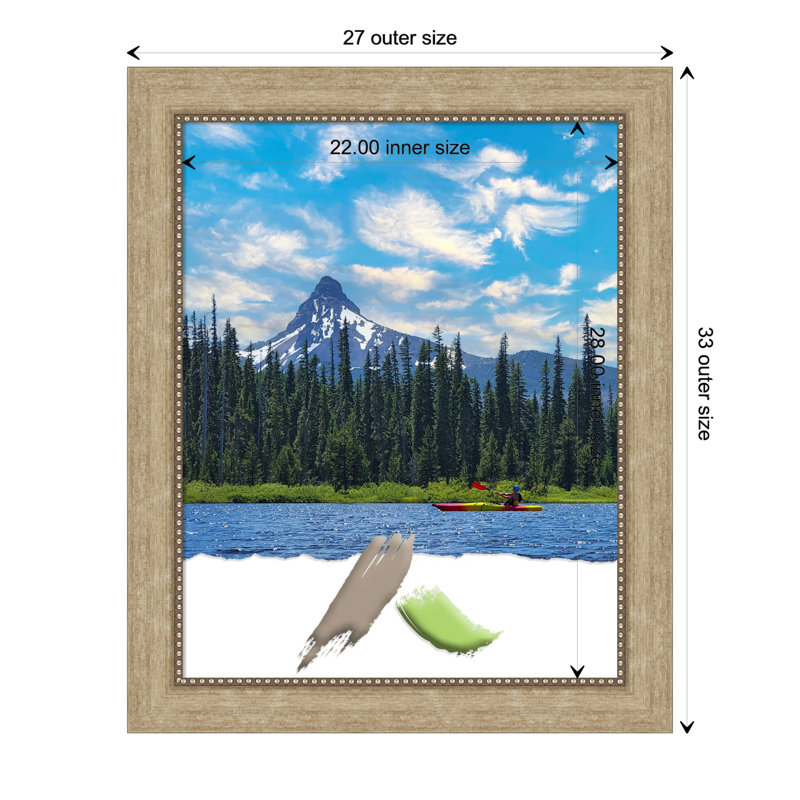 Cadre photo Egmont, Champagne, L 22 po x H 28 po