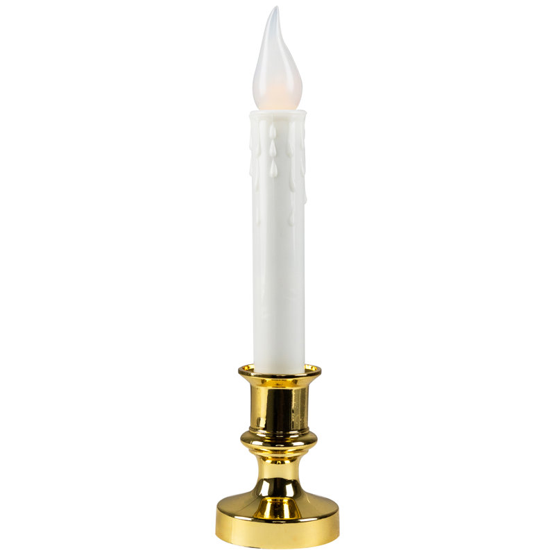 LED Flickering Window Candles With Timer - 8.5" - Set Of 8