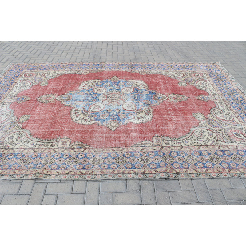 Tapis turc surdimensionné en laine rouge pour décoration intérieure et offre en gros