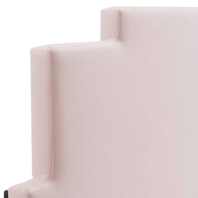 Modway Kasia Performance Velvet Headboard, Pink, Queen