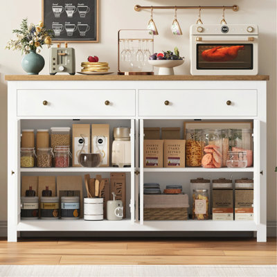 Buffet 2 tiroirs 55,1 po de largeur