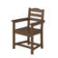 Fauteuils de patio en PEHD avec siège et dossier à lattes, capacité de 360 lb (ensemble de 2)-9915634