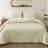 Softpage Comforter Set, Vintage Farmhouse Bedding, Cotton Comforter Jacquard With Curling Grass Pattern, Stone Washed-114193990-114193995
