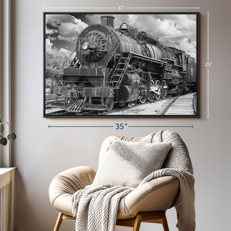 " Steam Engine Train Wall Art ", 25" H x 37" W