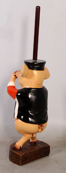 Jesslin Pig Toilet Paper Holder Statue