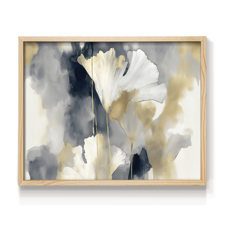 Série florale - LII - Reproduction encadrée - Restickable, H 8 po x l 10 po, Naturel
