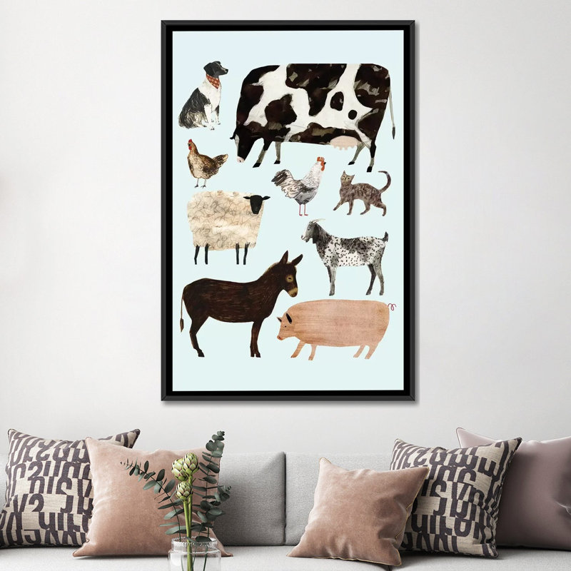 «Barnyard Buds I», impression sur toile, H 60 po x l 40po x P 1,5 po, Toile tendue, Pas de tapis